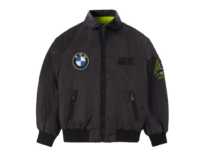 aglxy x bmw bomber jacket black