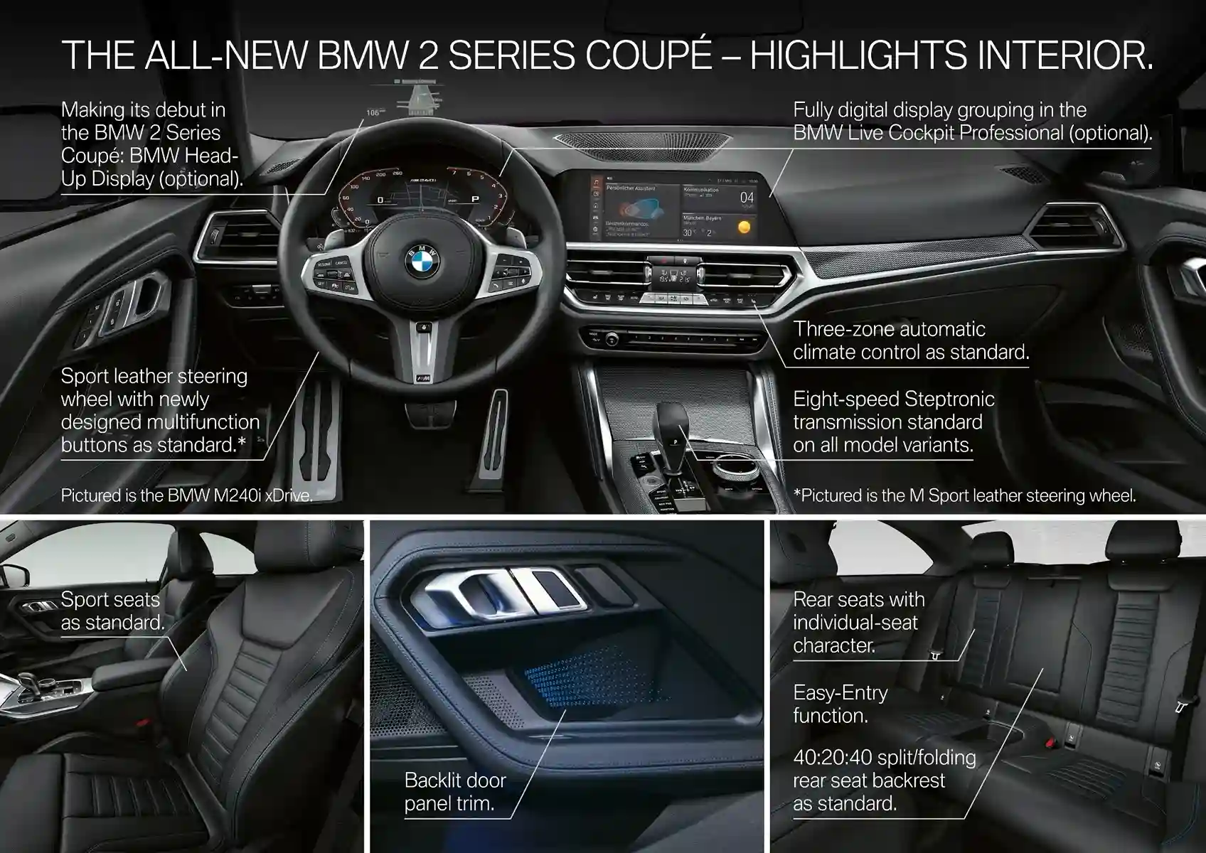 interior BMW 220i Coupe M